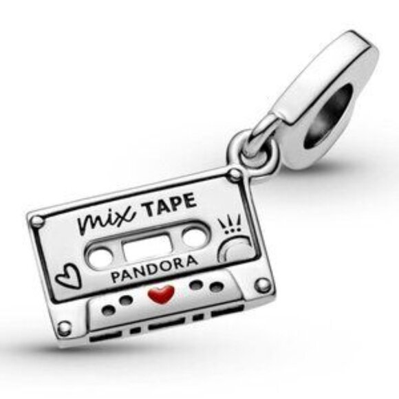 Pandora Silver Mix Tape Bracelet Charm - Picture 2 of 4